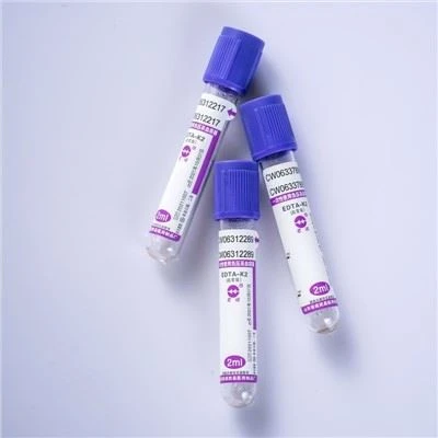 Provetta monouso per la raccolta del sangue del siero Provetta EDTA K2 K3 viola