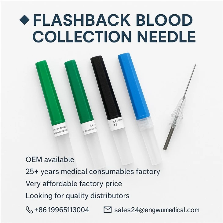 Flashback Needle per Blood Collection