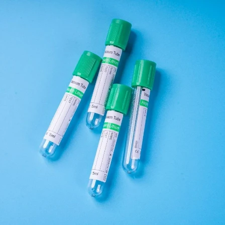 Provetta per la raccolta del sangue sottovuoto con litio eparina