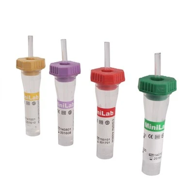 Materiale PP per provetta per raccolta medica micro da 0,5 ml 1 ml certificato CE/ISO con capillari per la raccolta del sangue