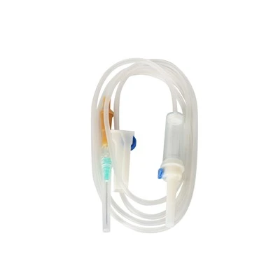 Infusione IV usa e getta medica che dà fluido Drip set di infusione di somministrazione IV sterile set con regolatore di flusso