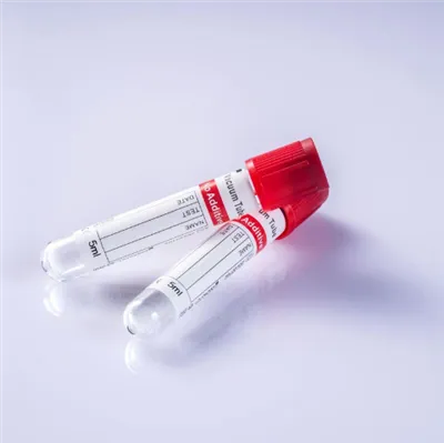 Red Top Blood Collection Tube (nessun additivo/semplice) per test di siero e coagulazione